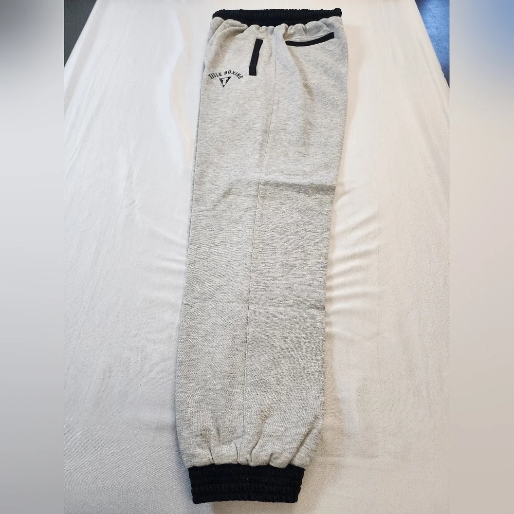 NWT Title Boxing Men's Gray Black Sweatpants Jogger, sz Large - Picture 10 of 13